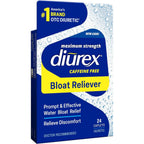 Buy now Diurex Caffeine-Free Bloat Relief, Maximum Strength, Relieve Water Bloat Discomfort, Up to 6 Hours of Relief, 24 Count Default at indiglob india