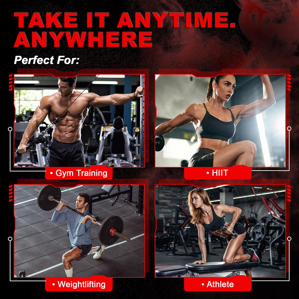 Creatine Monohydrate Gummies for Men & Women with L-Carnitine & Taurine