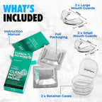 TheSleepGuard Mouth Guard for Clenching Teeth at Night [Pack of 4, Small & Large Sizes] – Custom Night Guards for Teeth Grinding – Nighttime Protection During Sleep for Men and Women