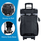 SDLINR Collapsible Cooler with Wheels, Rolling Cooler Bag for Beach Travel