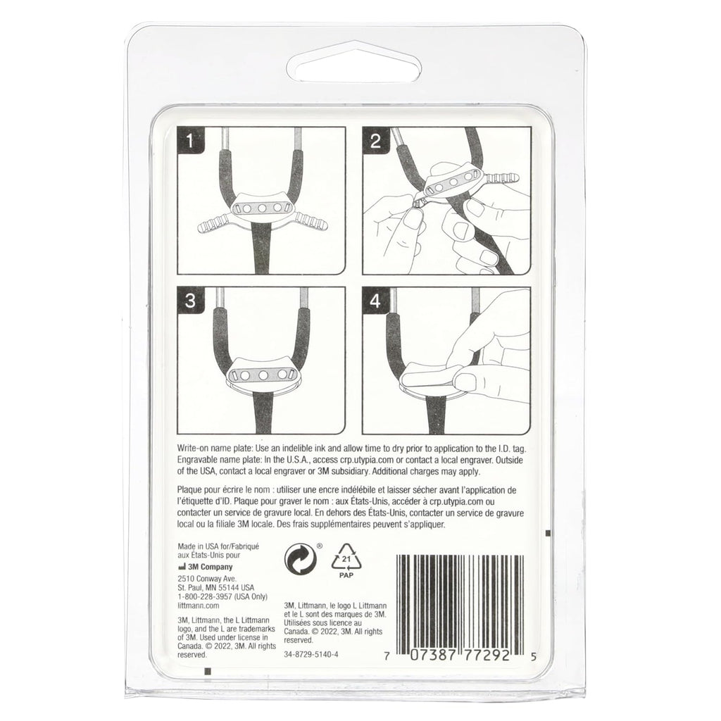 Buy now 3M™ Littmann® Stethoscope Identification Tag, Black, 40007 at indiglob india