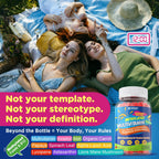 NEVISS 52-in-1 Methylated Multivitamin for Women Gummies with Iron, Omega-3, B6 B9 B12 for Day | Magnesium Glycinate, Calcium, Collagen for Night Renewal/Sleep, Womens 18 30 40 50 60 70+ AM PM Daily