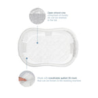 HALO DreamWeave Breathable Mesh BassiNest Pad – 100% Washable Cover and Core – Hypoallergenic, Non-Toxic Materials
