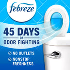 Febreze Bathroom Air Freshener, Odor-Fighting, Plug In Alternative, Air Fresheners for Small Spaces in Home, Bathroom, Kitchen, & Closet, Lilac & Watermelon Scents, 4ct (2 of Each Scent)