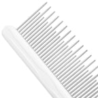 Grooming Comb for Long & Curly Hair in Dogs & Cats - Top Pet Detangler Brush - Removes & Prevents Matted Fur - Perfect for Goldendoodle, Poodle Mixes, and Cat Undercoat