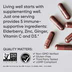 Sports Research® Elderberry Immunity Formula w/Zinc, 60 Count