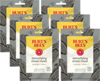 Buy now Burt's Bees Detoxifying Charcoal Facial Sheet Mask, Single Use Face Mask, 1 Count, Pack of 4 (Package May Vary) at indiglob india