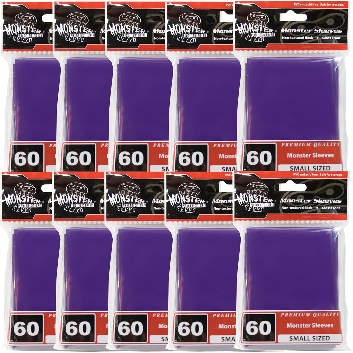 Buy now Monster Protectors Card Sleeves(300 Pack) -Small Size(64mm x 89mm) Bright Multi-Color Set of Card Protectors-Compatible with Yugioh & other Collectible TCGs & Sports Cards- Keep cards safe during play Purple 600 Pk at indiglob india