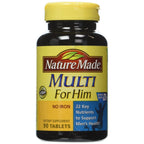 Nature Made Multivitamin for Him, Mens Multivitamins with No Iron, Daily Nutritional Support, Nature Made Multi Mens Vitamins & Minerals, 300 Tablets, 300 Day Supply