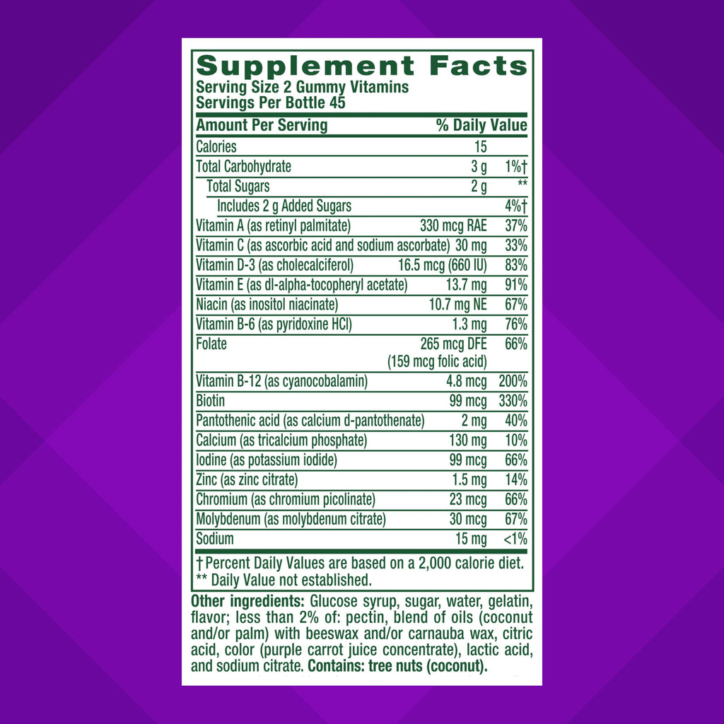 Vitafusion GLP1 Gummy Supplement | 90 Multivitamin Gummies