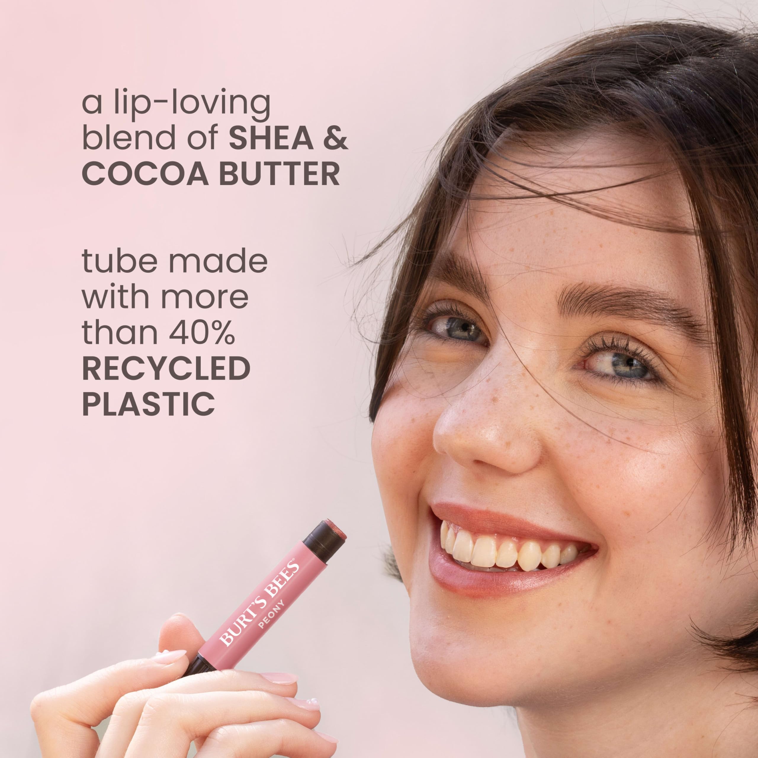 Burt's Bees Lip Shimmer Nude Collection, Tinted Lip Balm, 0.09 oz., 3 Tubes | Moisturizing for All Day Hydration, Natural Glowy Pigmented Finish, Buildable Color, 3 Warm Shades