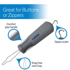 RMS Button Hook with Zipper Pull Button Assist Device with Comfort Grip