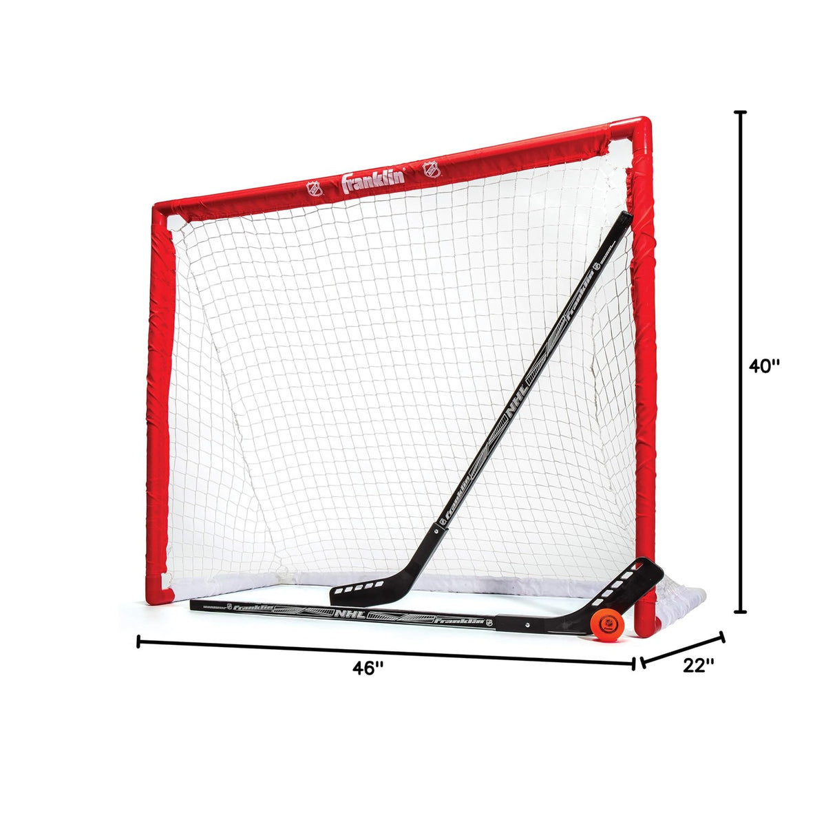 Franklin Sports Hockey Goal, Ball, and Stick Set - NHL