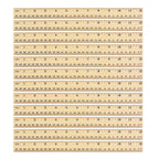 12 Pack 12 Inch/30 cm Wood Rulers Dual Scale Student School Ruler