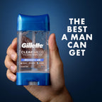 Buy now Gillette Antiperspirant and Deodorant for Men, 72hr Sweat & Odor Protection, Long Lasting Freshness, Anti-White Mark Technology, Clear Gel, Mountain Air Scent, 3.8 oz at indiglob india