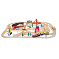 Buy now Melissa & Doug Wooden Railway Set, 130 Pieces at indiglob india