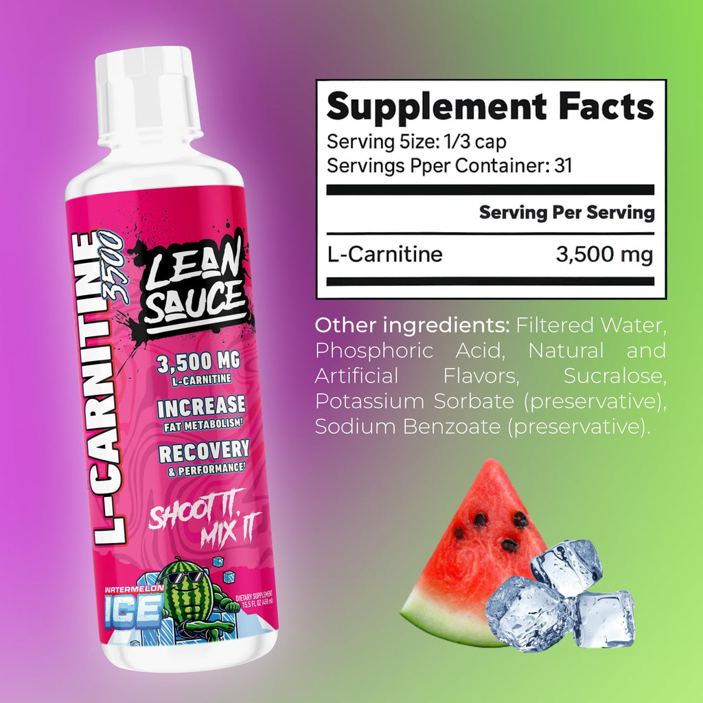 Lean Sauce L-Carnitine Liquid 3500mg - Watermelon Ice