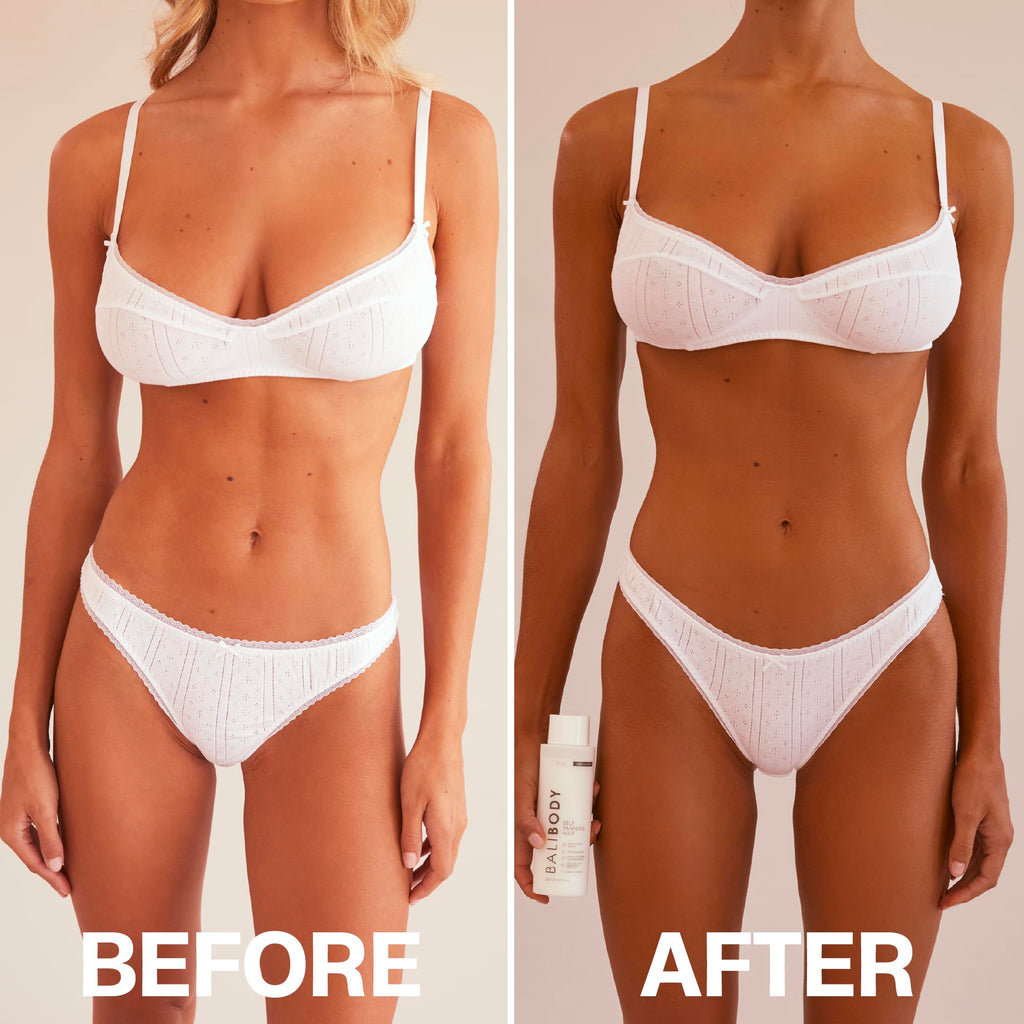 Bali Body Self Tan Milk, Buildable Long-Lasting Gradual Tanning Lotion & Vegan Self Tanner, Lightweight Hydrating Formula, Streak-Free Natural Glow, Cruelty-Free Australian Made, 240ml/8.1 fl oz