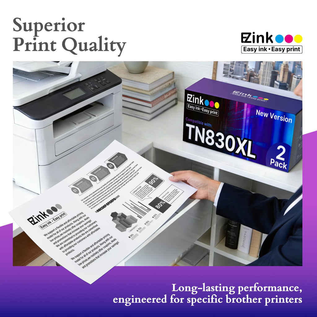 TN830XL Toner for Brother Printer DCP-L2640DW HL-L2460DW 830XL TN830 Toner