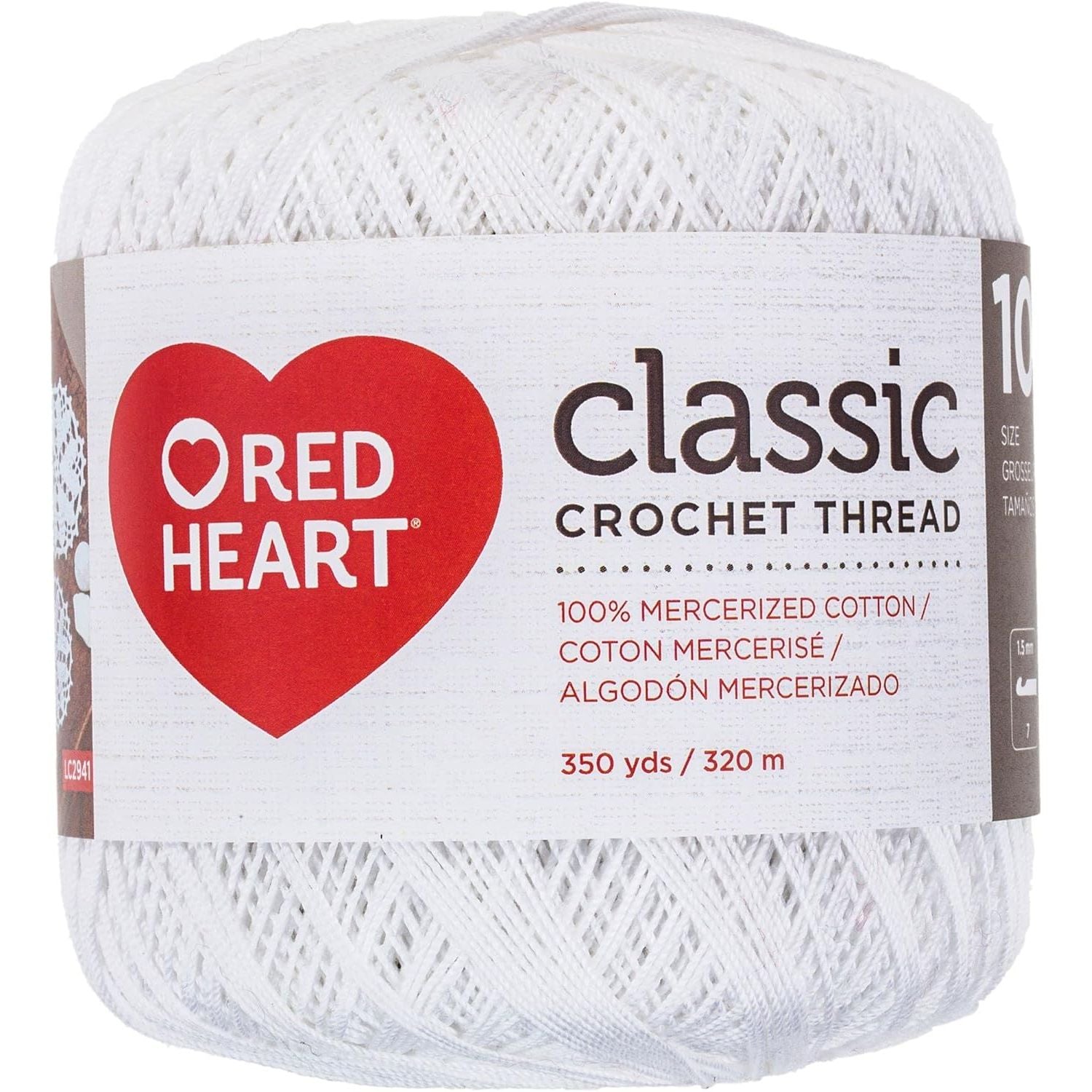 Buy now Red Heart Crochet Thread Yarn, 300 Yards, Victory Red, 1 Count (Pack of 1) 350 Yards White Size 10 at indiglob india