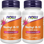 NOW Supplements, Methyl B-12 (Methylcobalamin) 1,000 mcg, Nervous System Health*, 100 Lozenges