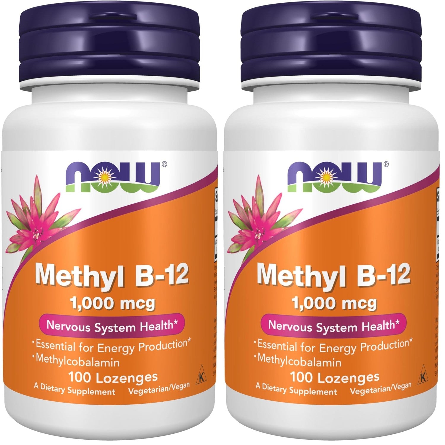 NOW Supplements, Methyl B-12 (Methylcobalamin) 1,000 mcg, Nervous System Health*, 100 Lozenges