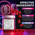 BIOTEQUELAB Height Growth Increase Gummies Vitamins, Grow Tall Supplement, Calcium, Magnesium, Zinc, Ashwagandha, Glucosamine Multivitamin for Teens, Kids, 120 Gummies