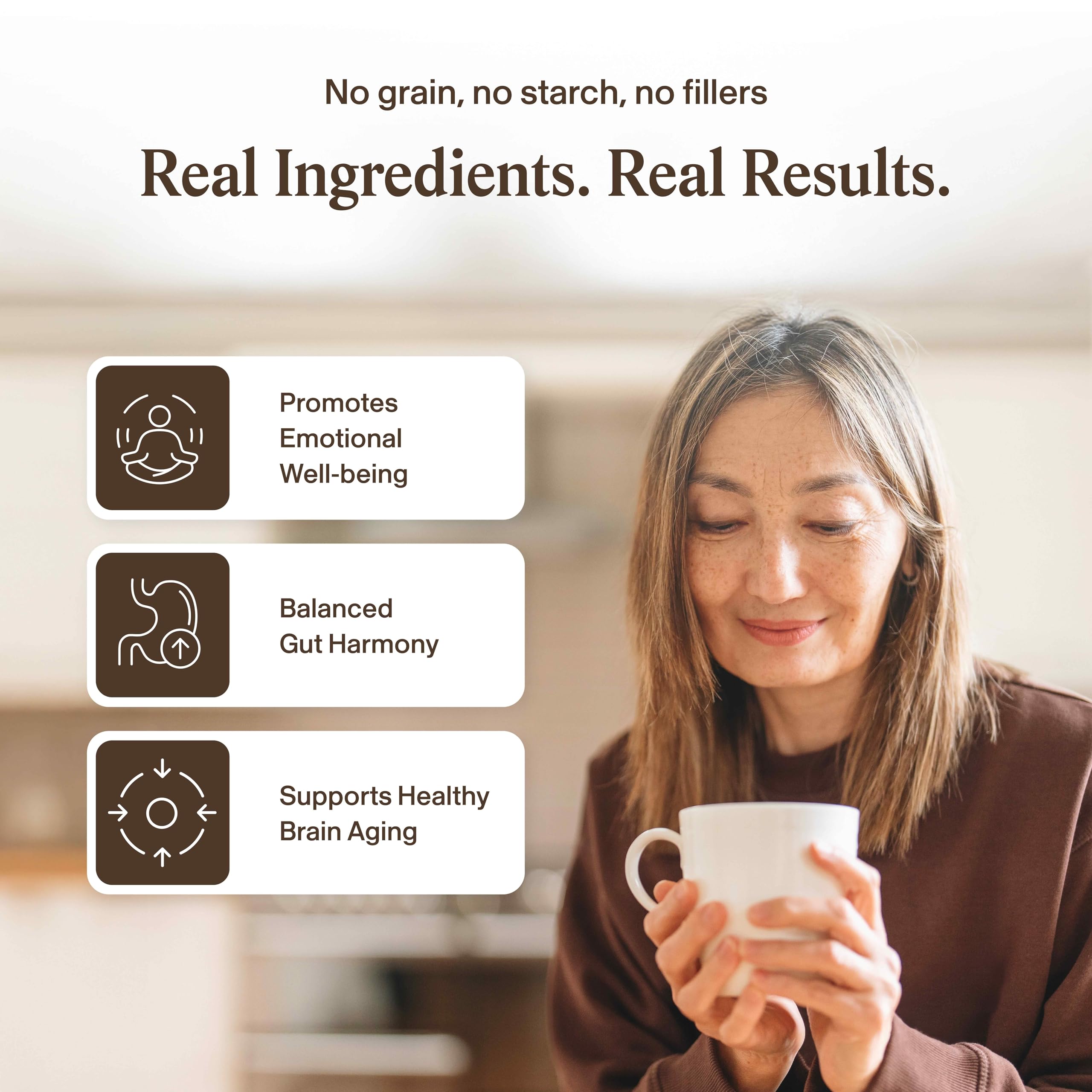 Real Mushrooms Lion's Mane Capsules, Brain, Focus and Cognition, 120ct | Organic Lion's Mane Extract for Wellness, Focus, Clarity Support, Vegan Non-GMO Powder, Daily Use, Verified Beta Glucans