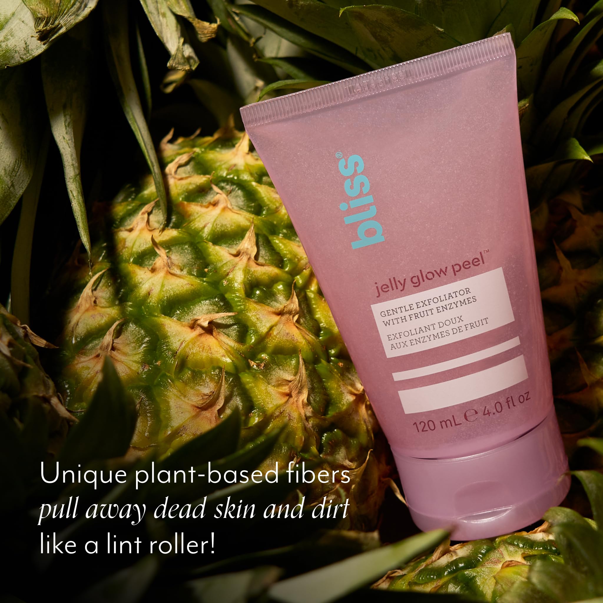 Buy now Bliss Jelly Glow Peel™ Gentle Non-Abrasive Cleanser and Exfoliator With Fruit Enzymes - 4 Oz - Nourishes and Hydrates Skin - Clean - Vegan & Cruelty Free at indiglob india