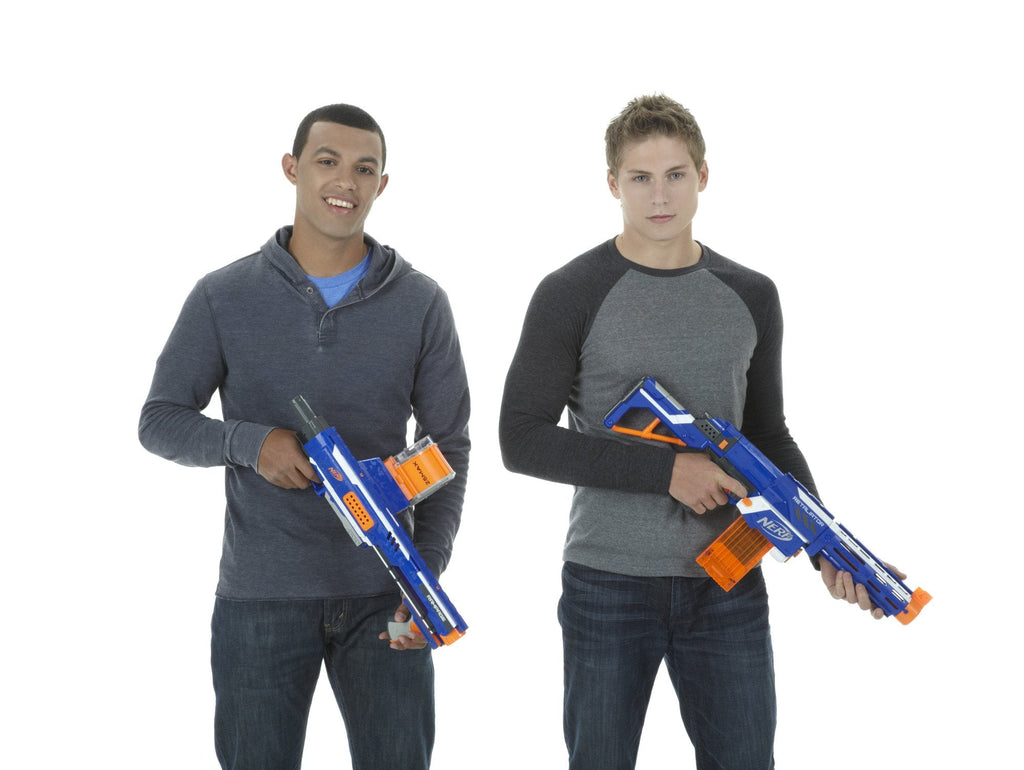 Buy now NERF Rampage N-Strike Elite Toy Blaster with 25 Dart Drum Slam Fire for Kids, Teens, & Adults (Amazon Exclusive) at indiglob india