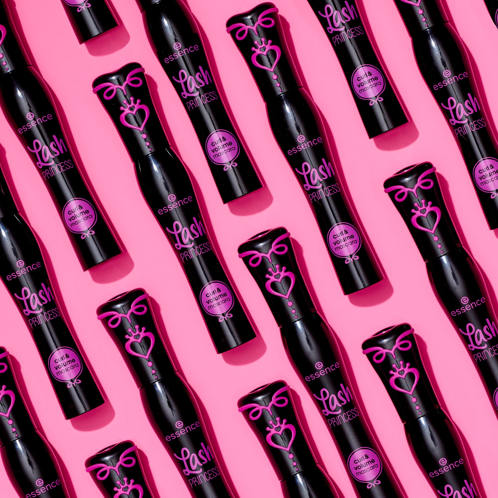 essence Lash Princess Curl & Volume Mascara, Black (Pack of 1) | Lifting, Volumizing & Lengthening Fiber Brush, Long-Lasting Lightweight Formula, Vegan, Cruelty Free, Paraben Free