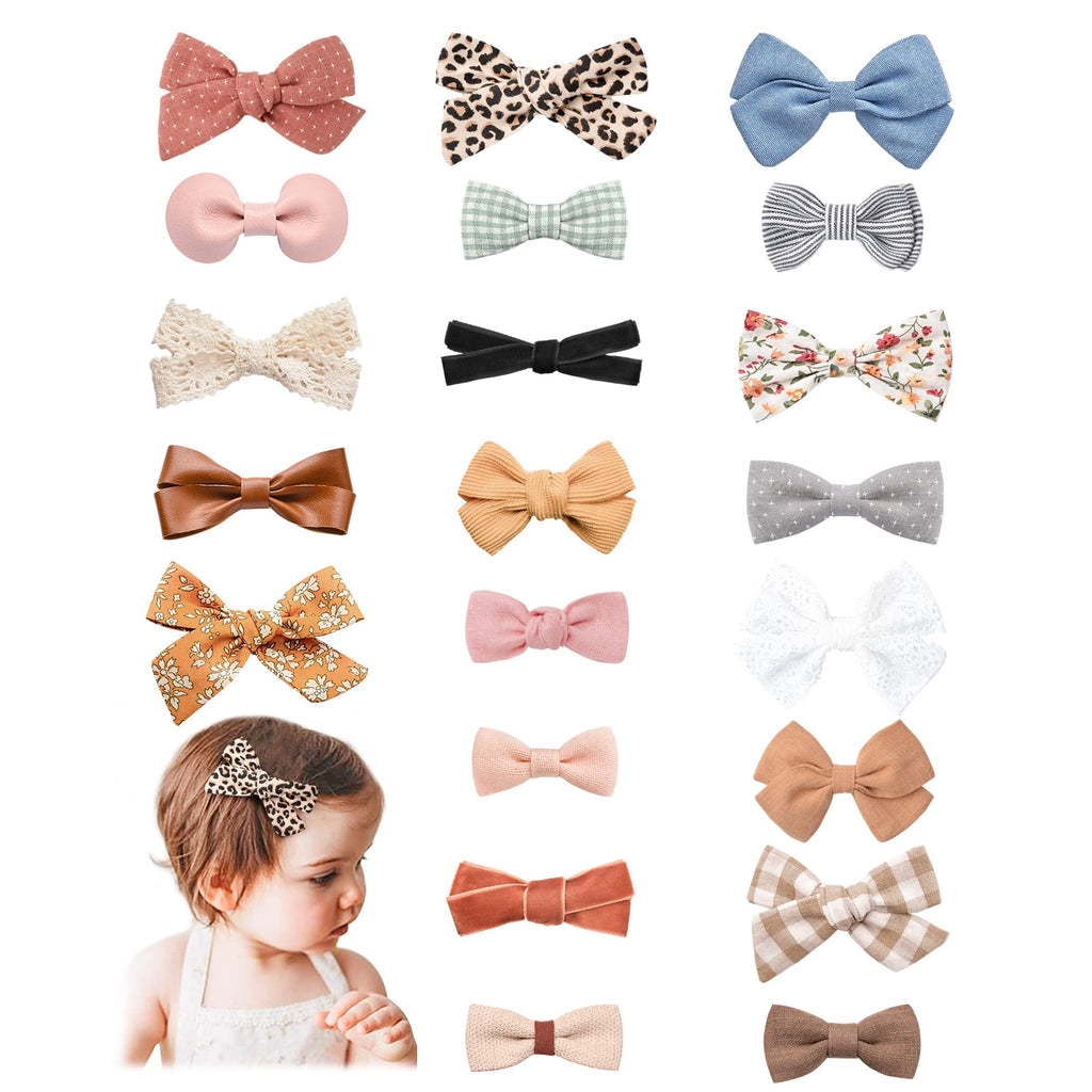Jesries 21 Pack Baby Hair Clips for Girls, Hair Bows & Toddler Accessories