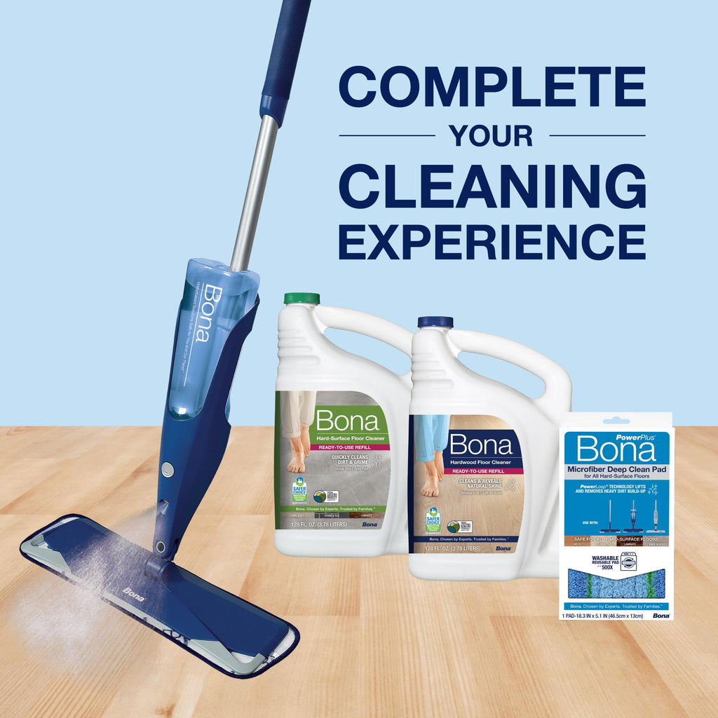 Buy now Bona Mop Microfiber Deep Cleaning Pad for Hardwood & Hard Surface Floors - 1-Pack - For Use With Bona Mops - Dual Zone Cleaning at indiglob india