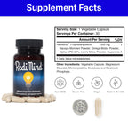 Natural Cognitive Support and Brain Supplement, Vegan, Gluten-Free | Sharpens Memory, Focus, Concentration, and Recall While Promoting Mental Clarity and Cognitive Function, 30-Day Supply