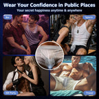 Male Masturbator Sex Toys for Men - Wearable Penis Training Vibrator with 9 Speeds & AI Smart APP Control, Vibrating Male Sex Toys Strokers Glans Trainer for Hands Free, Adult Toys & Games