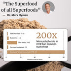 BIG BOLD HEALTH Himalayan Tartary Buckwheat Sprout Powder - Rich in Polyphenols & Prebiotic Fiber - Non-GMO, Gluten-Free, Grain-Free, Vegetarian - 30 Servings