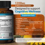 Organic Sunflower Lecithin 1200mg, Brain & Nervous System Support, 100CT