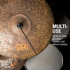 Buy now Meinl Cymbal Bacon - Cymbal Sizzler for Rides, Crashes, Chinas, and Effect Cymbals with No Rivets Required (BACON) at indiglob india