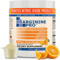 | 5,500mg L-Arginine Plus L-Citrulline 1,100mg Orange Powder Drink Mix Supplement for Increased Nitric Oxide Production