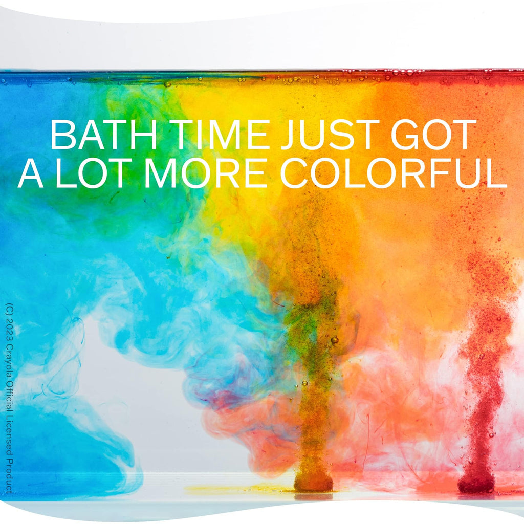 Crayola Color Bath Dropz for Ages 3 and Up, Colorful Bath Bombs Fizzies for Kids, Fragrance Free, 60 Tablets, New Improved Flip-Top Shaker Container