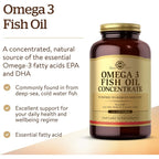 Buy now Solgar Omega-3 Fish Oil Concentrate, 240 Softgels at indiglob india