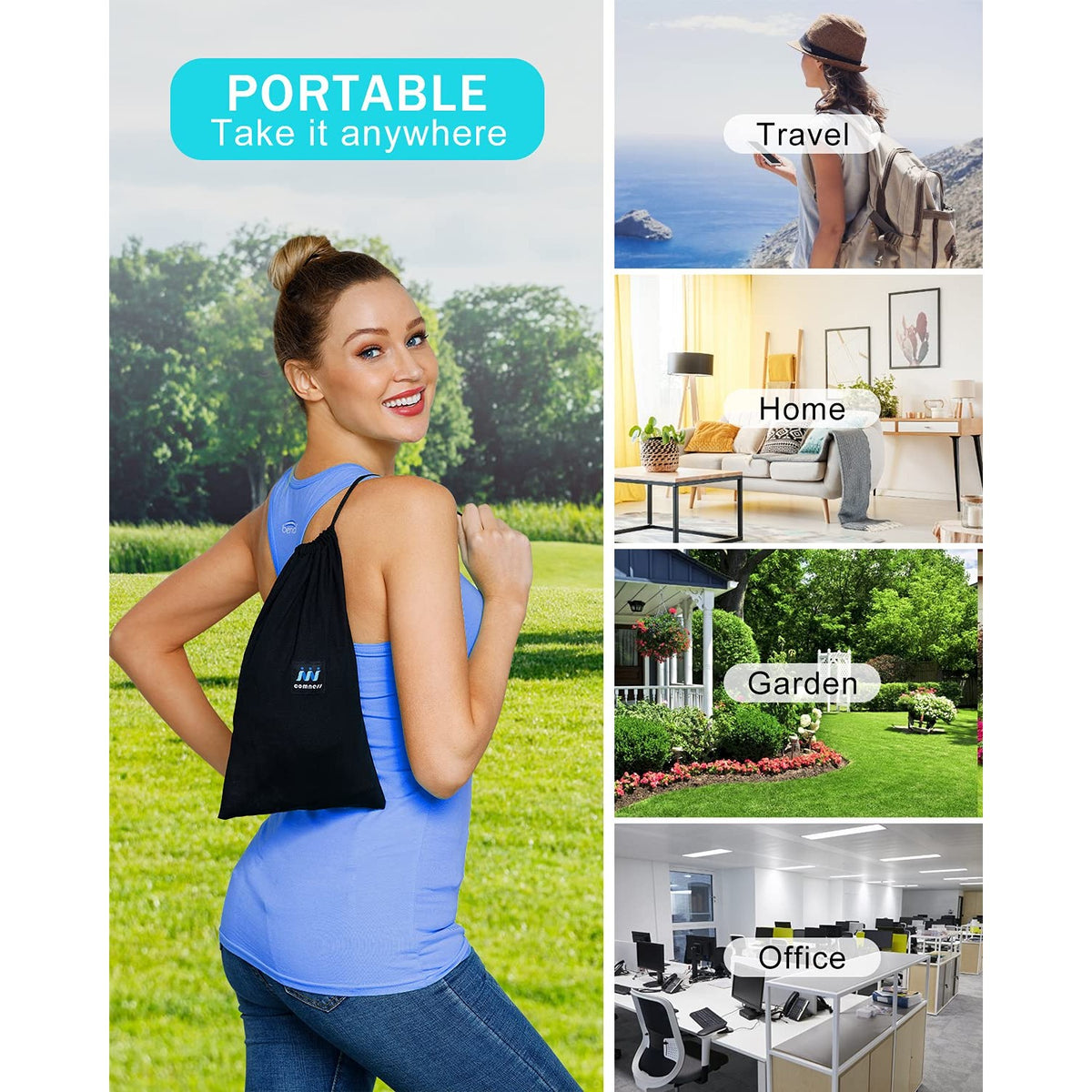 comness Cervical Neck Traction Device Over Door for Home Use, Portable Neck Stretcher Hammock for Neck Pain Relief, Physical Therapy AIDS for Neck Decompressor.