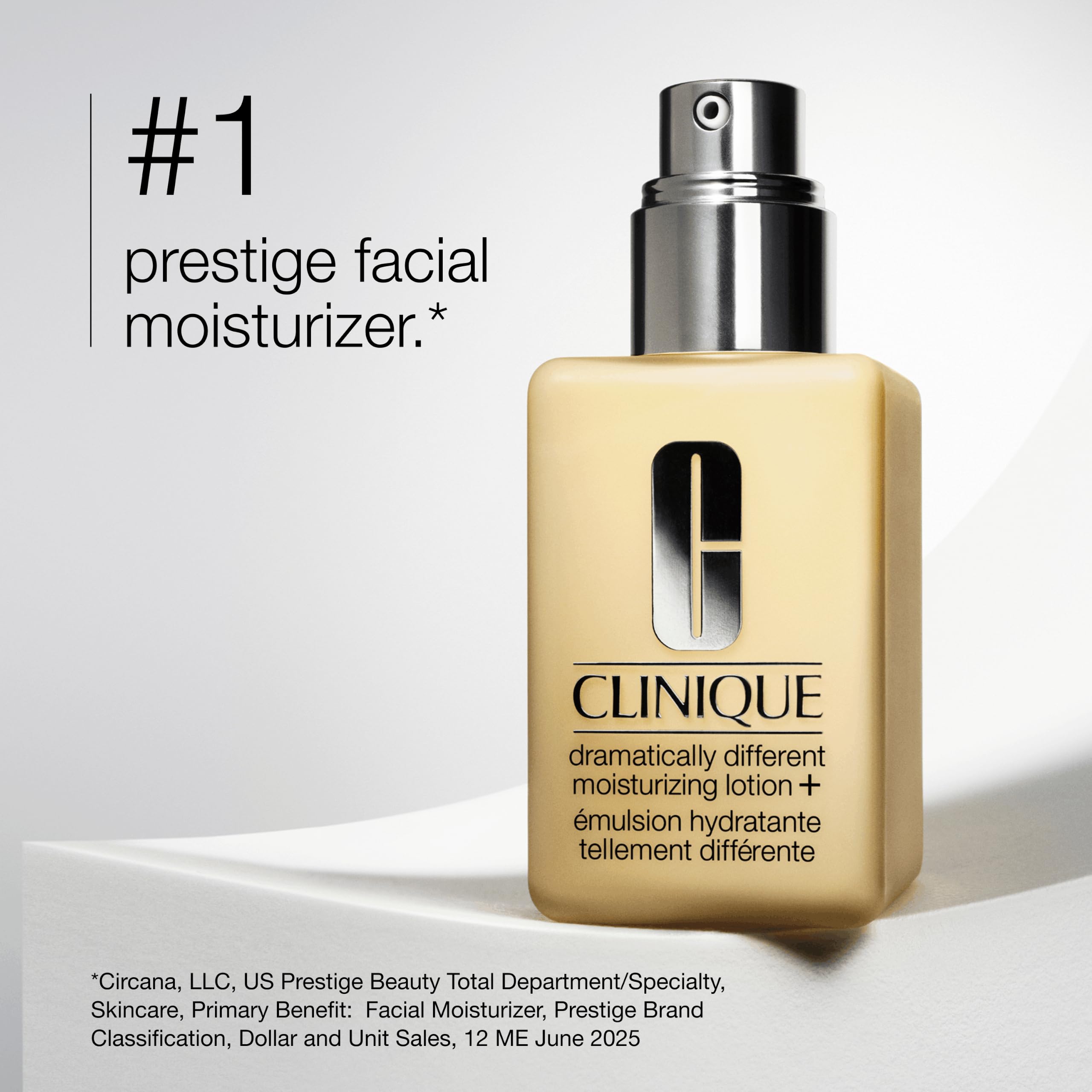Clinique Dramatically Different Moisturizing Lotion+ | Hydrating Face Moisturizer With Glycerin and Urea | Strengthens Skin Barrier | Step 3 in 3-Step Skin Care Routine