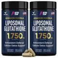 Liposomal Glutathione Supplement 1000MG + 750MG- Glutathione Liposomal with VIT C + Phospholipid Antioxidant Complex - 120 Caps - Powder&Liquid Alternative
