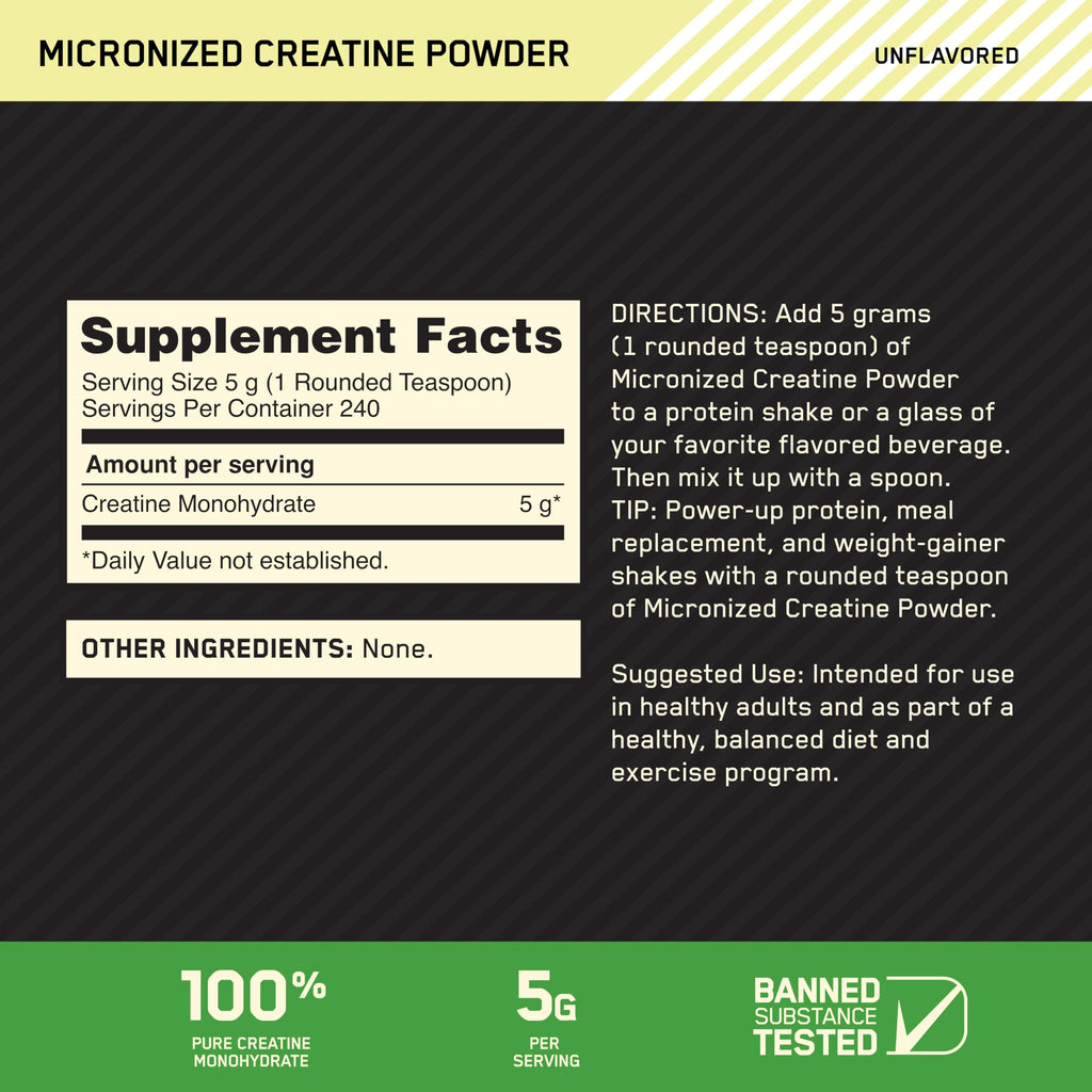 Buy now Optimum Nutrition Micronized Creatine Monohydrate Capsules, Keto Friendly, 2500mg, 300 Capsules (Packaging May Vary) at indiglob india