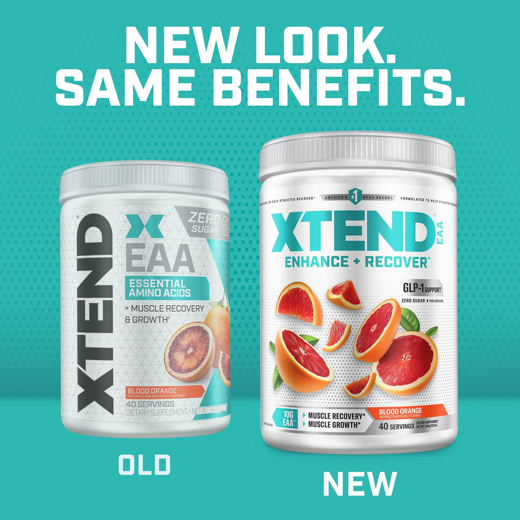 Xtend EAA + BCAA Powder with Zero Sugar, 10g EAAs, 40 Servings
