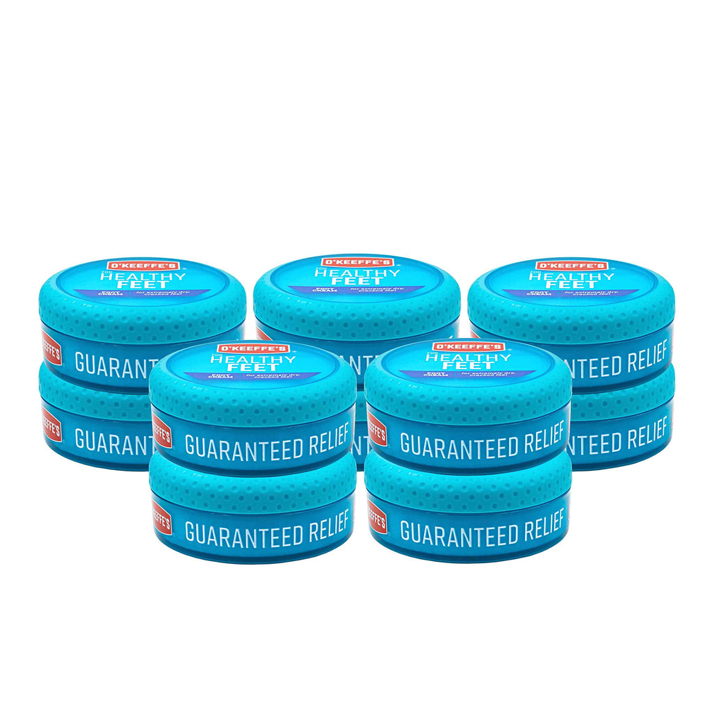 O'Keeffe's Healthy Feet Foot Cream, 3.2 oz Jar, 1-Pack For Extreme Dryness | Repairs Extremely Cracked, Dry Feet, Retains Moisture Levels, Hypoallergenic, Non-Greasy, Instantly Boosts Moisture