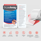 ScarAway Clear Silicone Scar Tape, Medical-Grade Cut-to-Size Silicone Strip for Surgery, Burn, Hypertrophic & Keloid Scars, Self-Adhesive, Water-Resistant, 60” x 1.6” Tape Roll