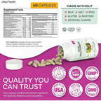 Maxi Health® Teen Vitamins for Girls 12-17, Teen Multivitamin (60 Count) | D3, Iron, Calcium, Biotin & Zinc | Skin, Immune & Mood Support | Kosher | Non-GMO | Doctor Formulated