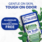Dr Teal's Aluminum-Free Deodorant, Eucalyptus & Spearmint with Essential Oils, 2.5 oz (Pack of 3)
